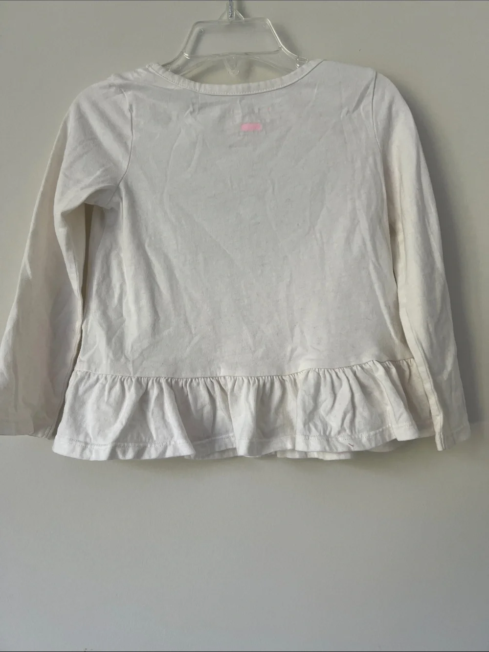 The Children's Place White Long Sleeve Tee with Aqua Sequin Star - Picture 4 of 4